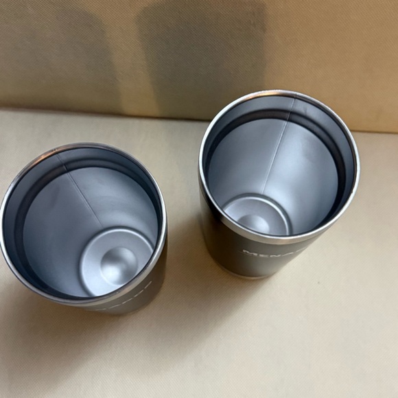 Black and Silver Travel Tumblers with Textured Grip by - Picture 4 of 4